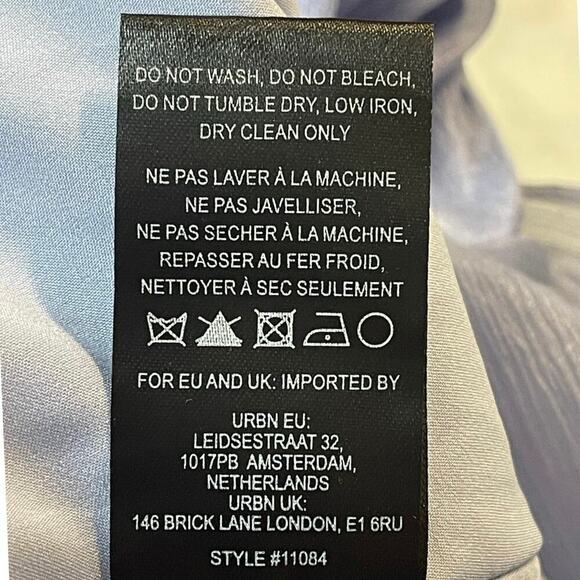 Hutch for Anthropologie Long-Sleeve Frilled Romper Size Small Blue NEW - Picture 10 of 10